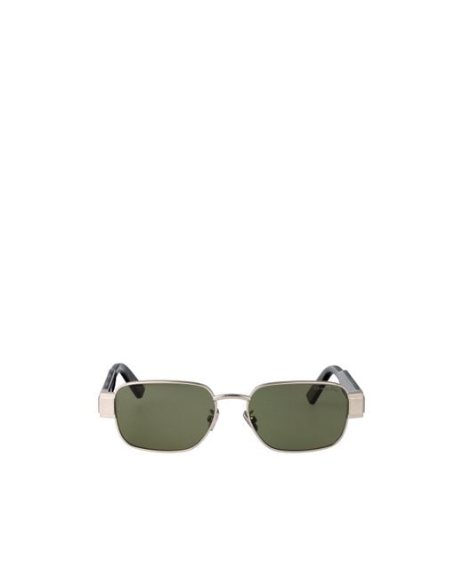 Dior Green Eyewear Rectangular Frame Sunglasses for men