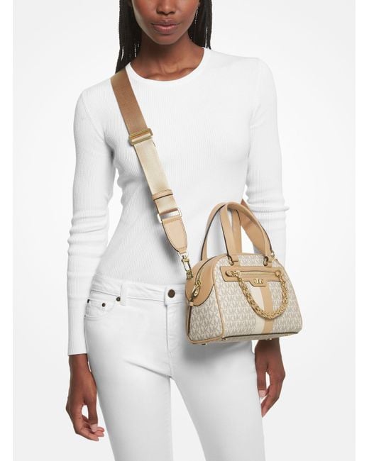 Michael Kors Natural Logo Shoulder Bag