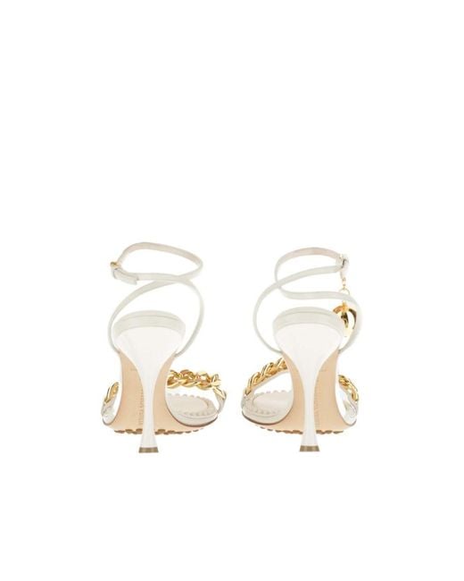 Bottega Veneta Metallic Dot Leather 90Mm Sandals