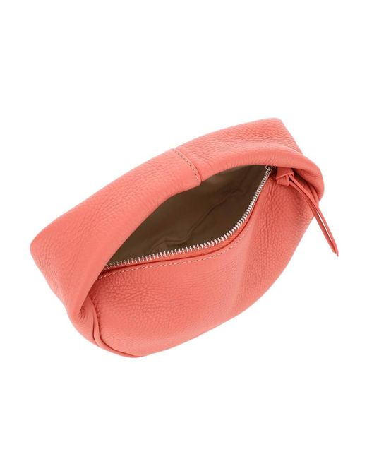 By Far Pink Zip-Up Chain-Link Tote Bag