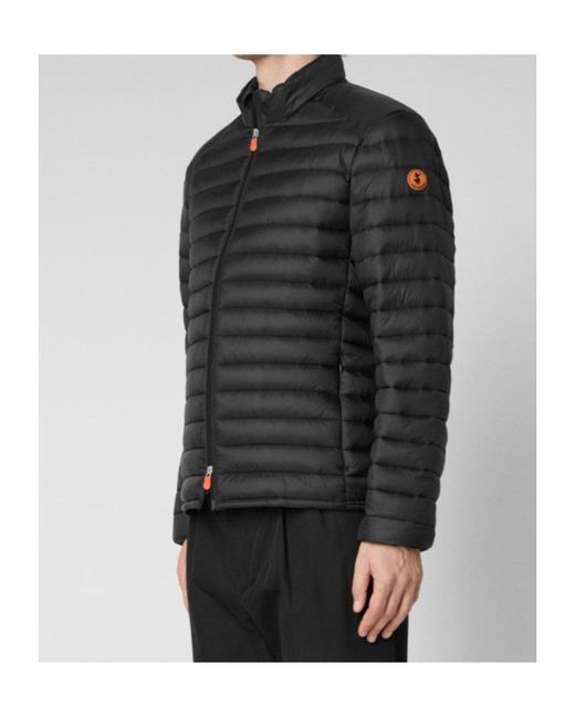 Save The Duck Black Alexander Puffer Jacket for men