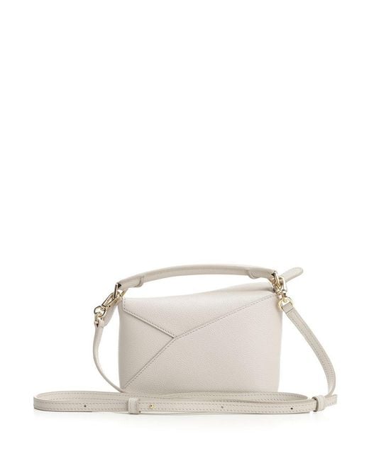 Loewe White Mini Puzzle Edge Bag