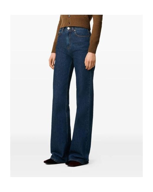 AMI Blue Flared Jeans