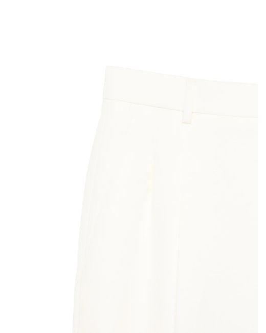 AMI White Low Waist Trousers