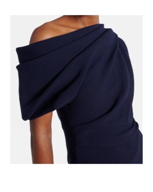 Roksanda Blue Mait Pleated Crepe Dress