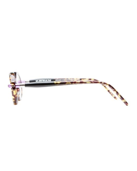 Kuboraum White Round-Frame Glasses for men