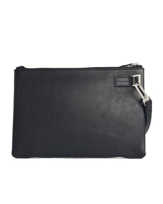 Tom Ford Black Strap-Detail Clutch Bag for men