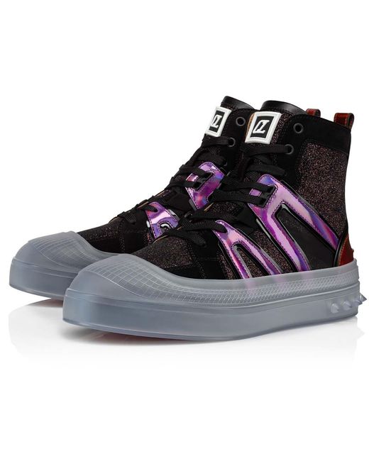 Christian Louboutin Brown Vida Top Lace-Up Casual Sneakers for men