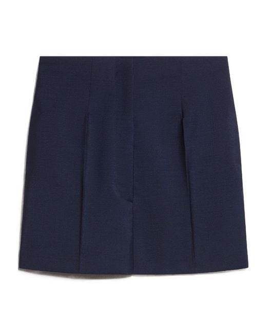 Sportmax Blue High-Waist Shorts