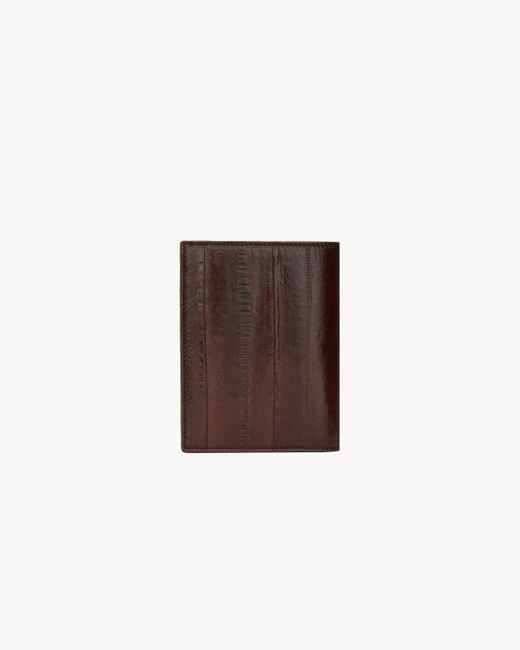 Saint Laurent Brown Logo Wallet for men