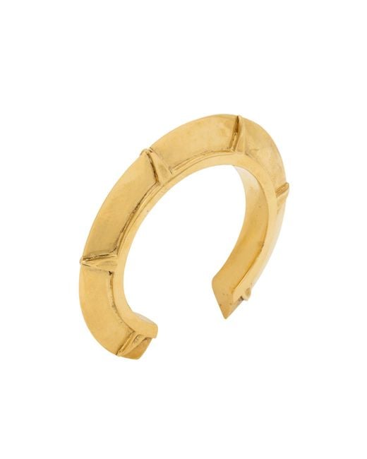 Saint Laurent Metallic Open-Style Bracelet