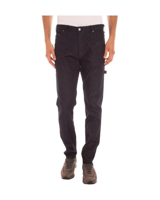 Armani Jeans Blue Logo Jeans for men