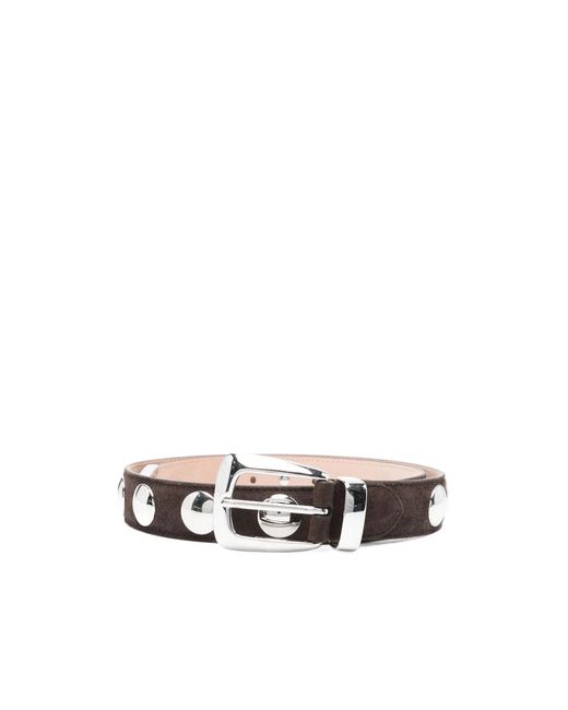 Khaite White Rivet Belt