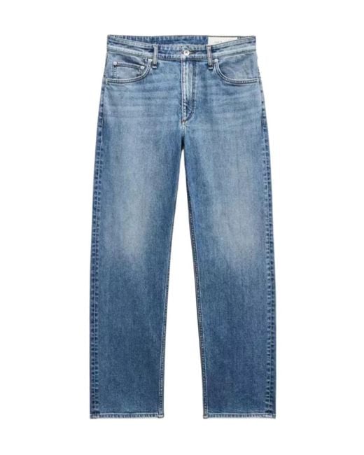 Rag & Bone Blue Fit 4 Straight Jeans for men