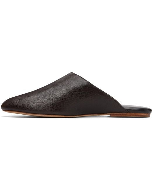 A.P.C. Brown Les Mules Slippers