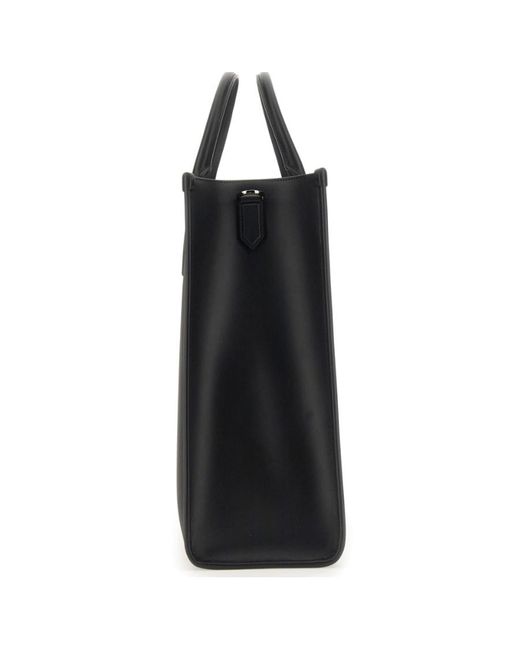 Dolce & Gabbana Black Logo Rubberized Large Shopper Bag for men