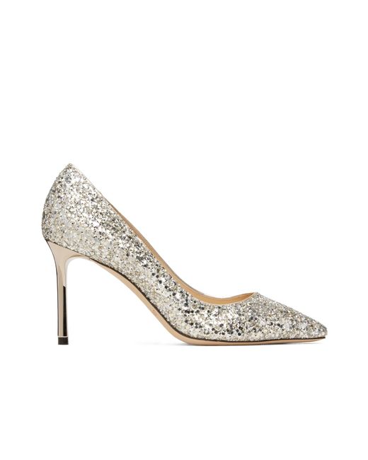 Jimmy Choo White Romy 85 High Heels