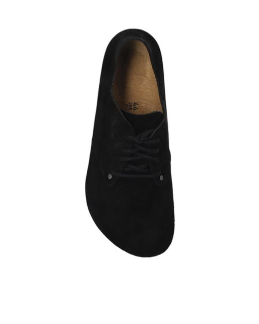 Birkenstock Black Maine Lace-Up Smart-Casual Shoes for men