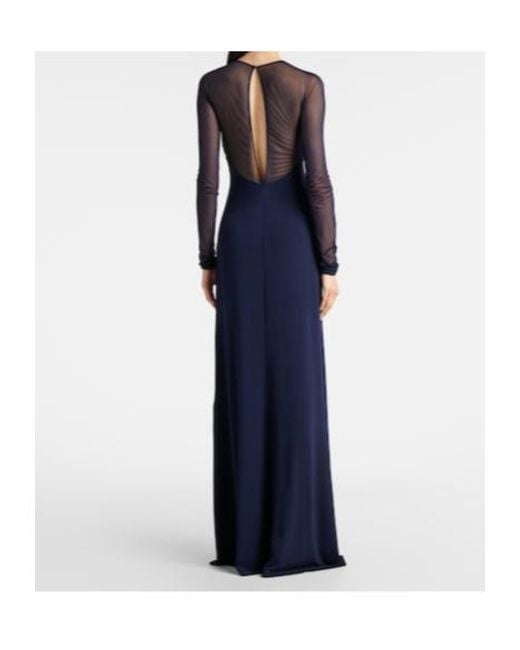 Ralph Lauren Blue Brynn Jersey Gown