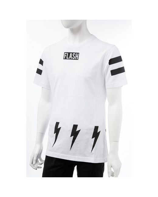 Hydrogen White T-Shirt With Round Neck And Short Sleeves for men