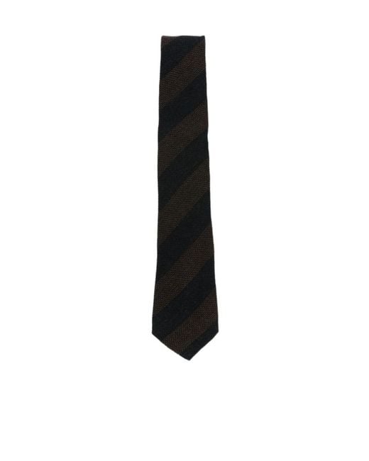 Tagliatore Black Pointed Tie for men