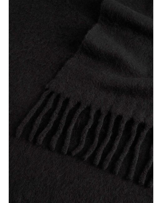 Totême  Black Plush Scarf
