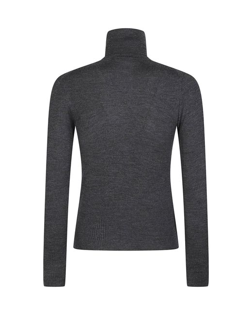 P.A.R.O.S.H. Black Long Turtle Neck Long Sleeve Sweater