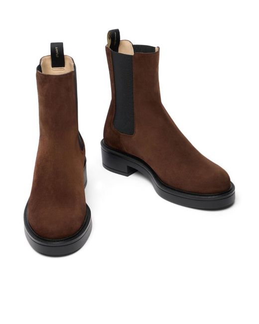 Stuart Weitzman Brown Celia Chelsea Bootie