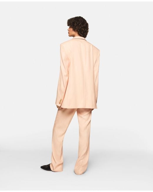 Stella McCartney Natural Peak-Lapels Single-Breasted Tailored Blazer
