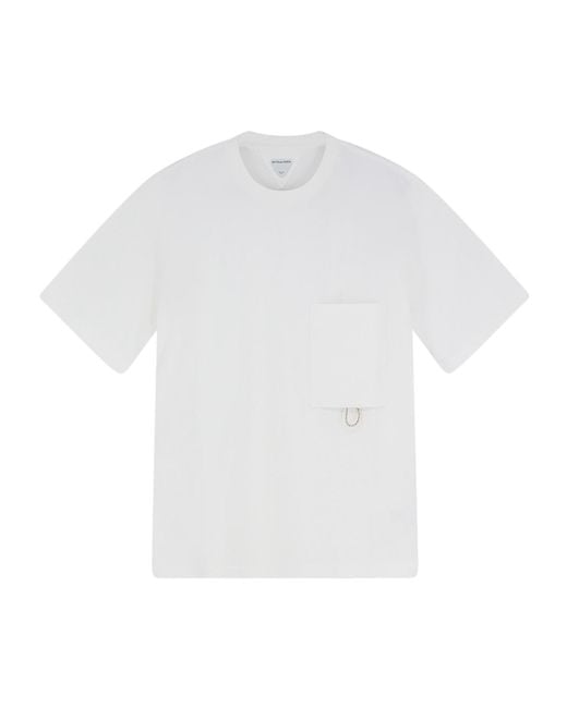 Bottega Veneta White Short-Sleeved T-Shirt for men