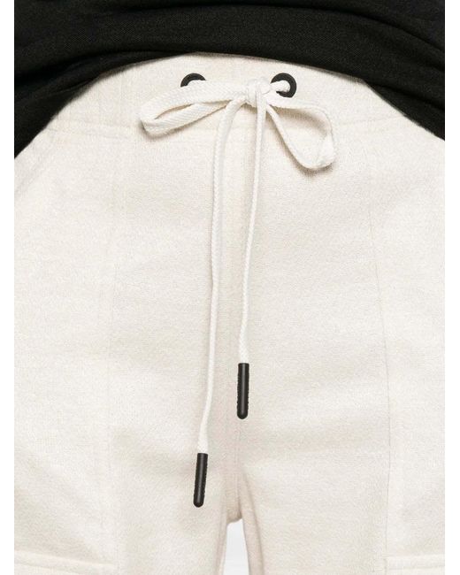 Moncler White Drawstring Cargo-Pocket Trousers