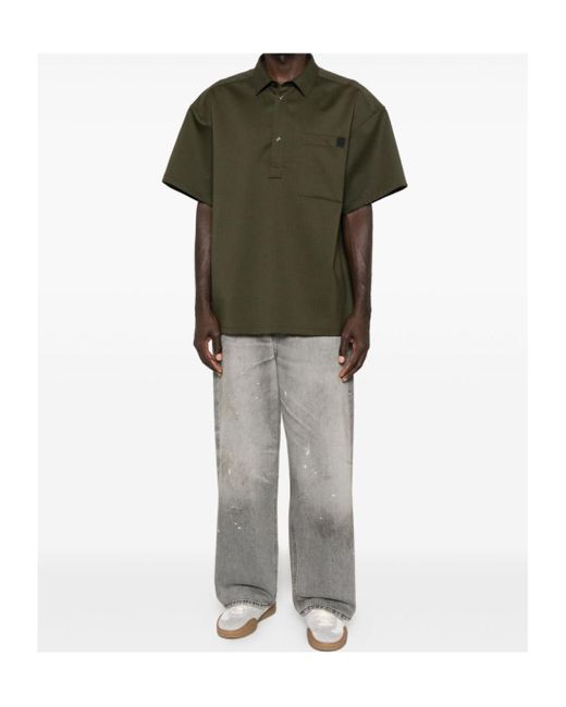 DARKPARK Green Alex Short Sleeved Polo Shirt for men