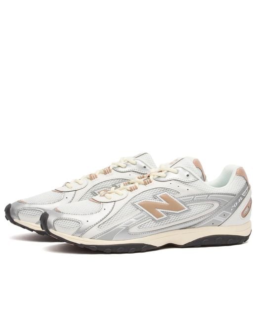 New Balance White 204L Lace-Up Sneakers for men