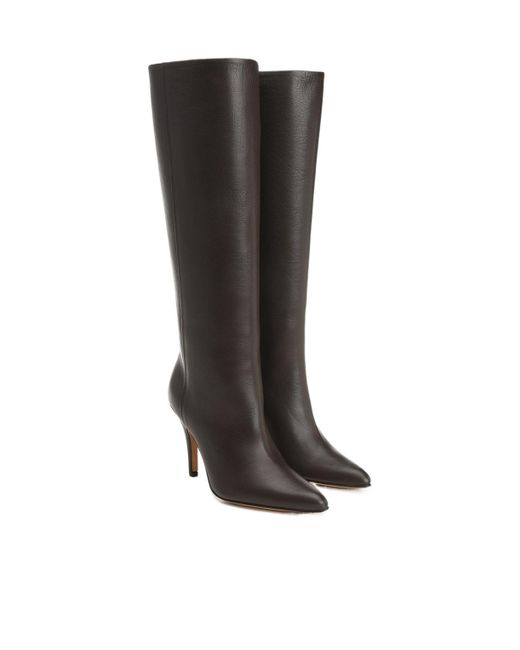 MM6 by Maison Martin Margiela Black Slip-On Knee-High Boots