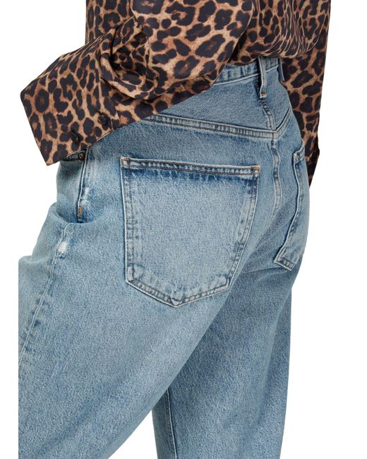 Agolde Blue Jeans With Belt Loops