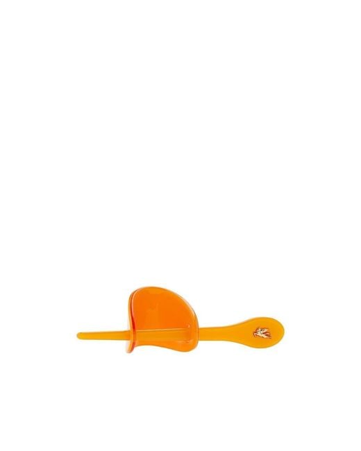 Etro Orange Logo Hair Accessories