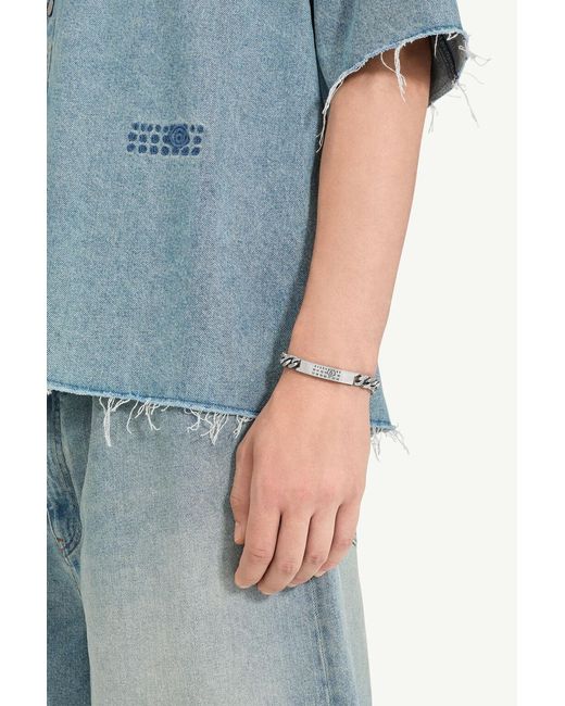 MM6 by Maison Margiela White Classic Chain Bracelet