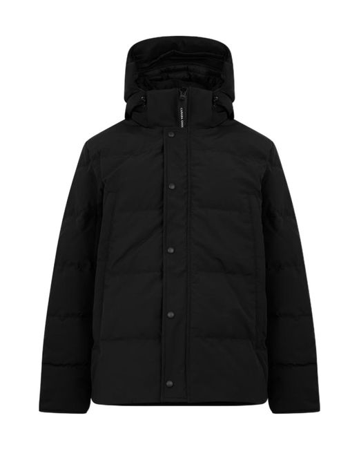 Canada Goose Black Logo Patch Parka Down Jacket for men