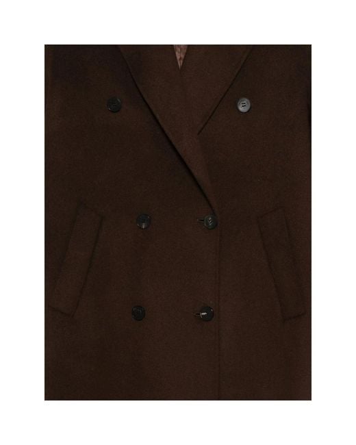 Frankie Shop Black Double-Breasted Coat