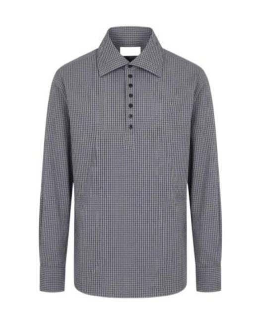 Dries Van Noten Blue Single-Breasted Shirt for men