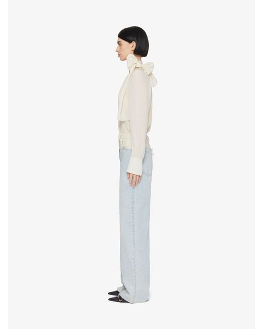 Givenchy Blue 4G Plaque Oversized Jeans