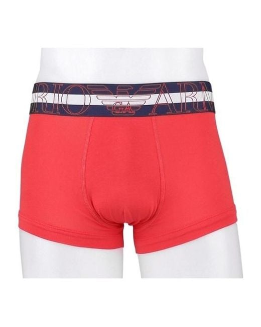 Emporio Armani Red Logo Underwear for men