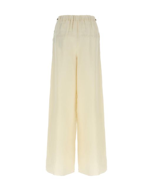 Max Mara Natural Onore Wide Leg Pants