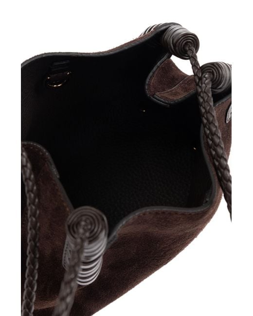 Etro Brown Pegaso Detailed Shoulder Bag