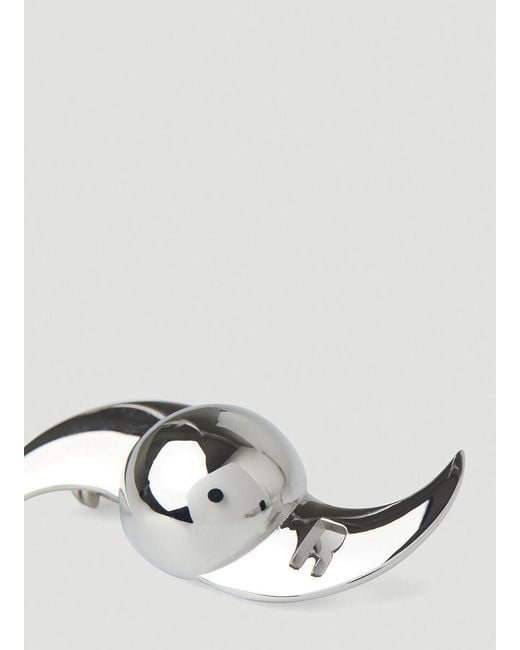 Raf Simons White Brooch