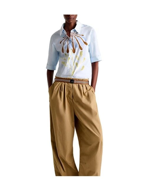 Dorothee Schumacher Blue Short-Sleeved Shirt