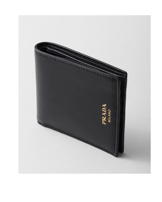 Prada Black Leather Wallet for men