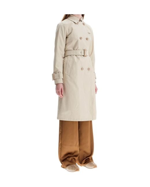 Herno Natural Double-Breasted Belted Coat