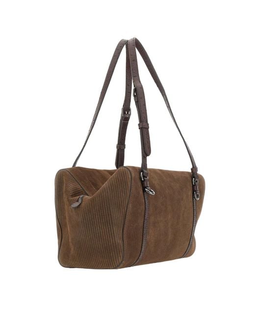 Gianni Chiarini Brown Terry Shoulder Bag