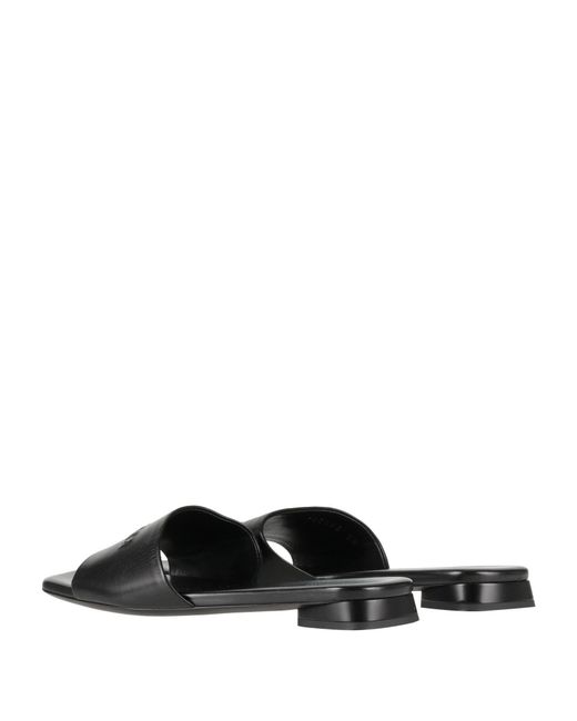 Balenciaga Black Logo Slippers